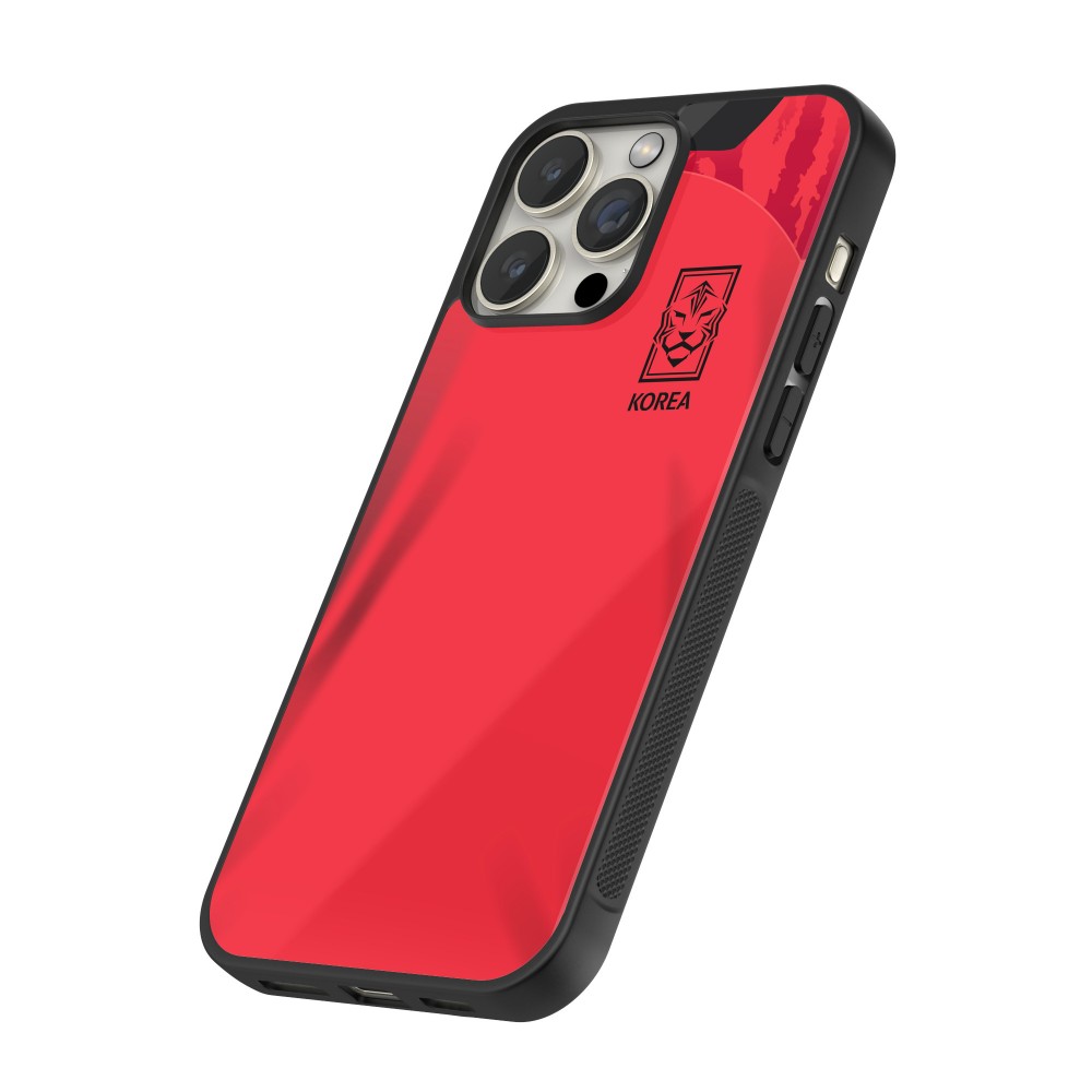 iPhone 12 / 12 Pro Case Hülle - Silikon schwarz Südkorea 2022 personalisierbares Fussballtrikot