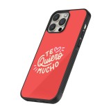 iPhone 12 / 12 Pro Case Hülle - Silikon schwarz Saint Valentines Day 26 Te quiero mucho