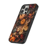 Coque iPhone 12 Pro Max - Silicone rigide noir Autumn 25 Pumpkin