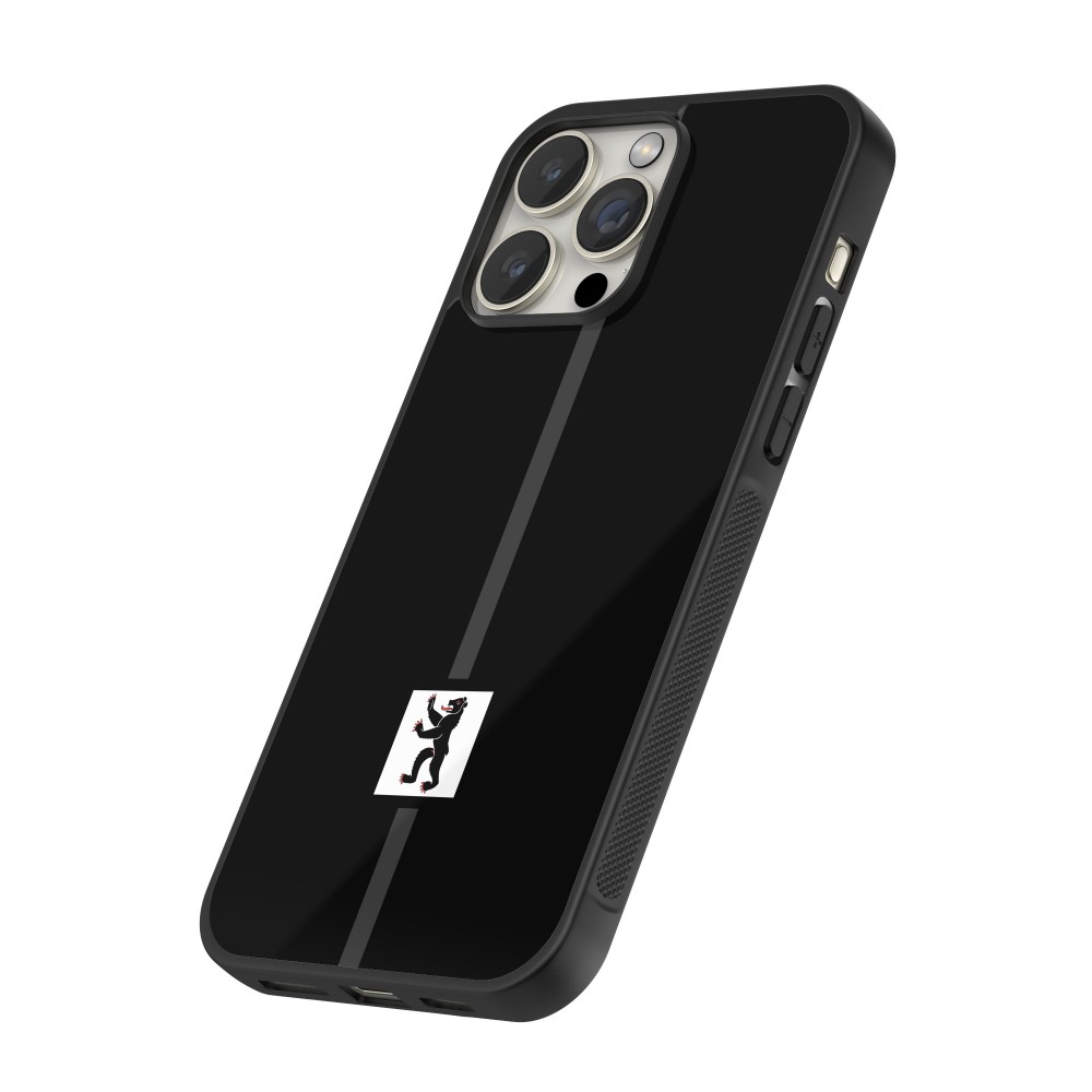 Coque iPhone 12 Pro Max - Silicone rigide noir Canton AI noir