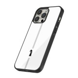 Coque iPhone 12 Pro Max - Silicone rigide noir Canton BS blanc