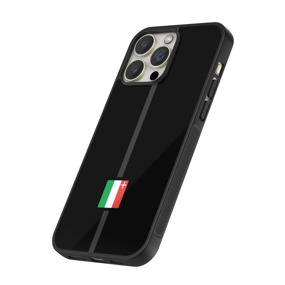 Coque iPhone 12 Pro Max - Silicone rigide noir Canton NE noir
