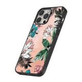 iPhone 12 Pro Max Case Hülle - Silikon schwarz Flowers Artprint