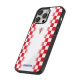 iPhone 12 Pro Max Case Hülle - Silikon schwarz Kroatien 2026 personalisierbares Fussballtrikot