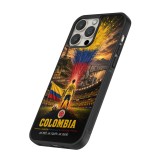 Coque iPhone 12 Pro Max - Silicone rigide noir Football Colombie splash 2026