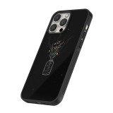 Coque iPhone 12 Pro Max - Silicone rigide noir Vase black