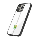 Coque iPhone 13 Pro Max - Silicone rigide noir Canton TG blanc