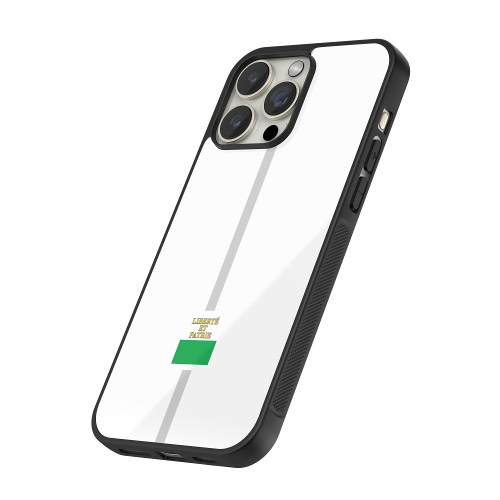 iPhone 13 Pro Max Case Hülle - Silikon schwarz Kanton VD weiss