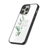Coque iPhone 13 Pro Max - Silicone rigide noir Enjoy the little things