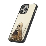 Coque iPhone 13 Pro Max - Silicone rigide noir Halloween 2025 Ghost gardener