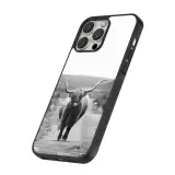 Coque iPhone 13 Pro Max - Silicone rigide noir Highland cattle