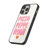 Coque iPhone 13 Pro Max - Silicone rigide noir Pizza pepperoni 2026
