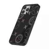 Coque iPhone 13 Pro Max - Silicone rigide noir Suns and Moons