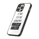 Coque iPhone 13 Pro Max - Silicone rigide noir Le truc globalement bats les couilles