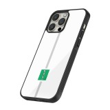 Coque iPhone 13 Pro - Silicone rigide noir Canton SG blanc