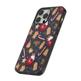 Coque iPhone 13 Pro - Silicone rigide noir Christmas 25 Pattern Gingerbread House