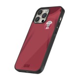 Coque iPhone 13 Pro - Silicone rigide noir Maillot de football Qatar 2022 personnalisable