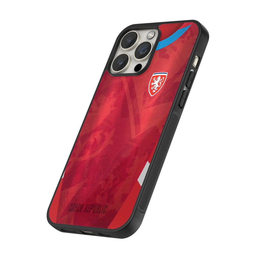 iPhone 13 Pro Case Hülle - Silikon schwarz Tschechische Republik personalisierbares Fussballtrikot
