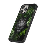 Hülle iPhone 13 Pro - Silikon schwarz Forest Lion
