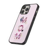 Coque iPhone 13 Pro - Silicone rigide noir Mom 2024 girly mom