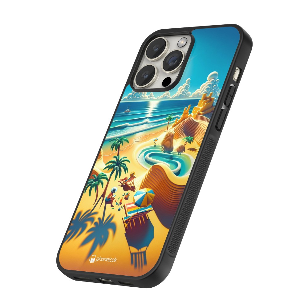 iPhone 13 Pro Case Hülle - Silikon schwarz Sonnenuntergang Brise