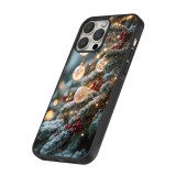 iPhone 14 Pro Max Case Hülle - Silikon schwarz Christmas 25 Xmas Decorated Tree