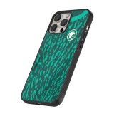 Coque iPhone 14 Pro Max - Silicone rigide noir Maillot de football Arabie saoudite 2022 personnalisable
