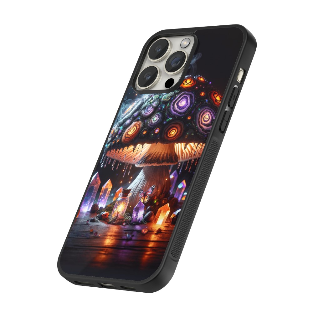 Coque iPhone 14 Pro Max - Silicone rigide noir Halloween Potion Magic