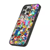 Coque iPhone 14 Pro Max - Silicone rigide noir Mixed cartoons