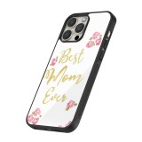 Coque iPhone 14 Pro Max - Silicone rigide noir Mom 2024 best Mom ever