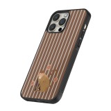 Coque iPhone 14 Pro Max - Silicone rigide noir Monkey with stripes