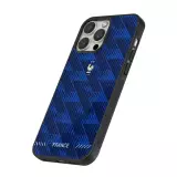 Coque iPhone 14 Pro - Silicone rigide noir Maillot de football France 2026 personnalisable