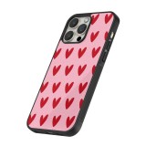 iPhone 14 Pro Case Hülle - Silikon schwarz Saint Valentines Day 26 Pattern heart