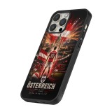 Coque iPhone 14 Pro - Silicone rigide noir Football Autriche splash 2026