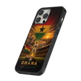 iPhone 14 Pro Case Hülle - Silikon schwarz Fussball Ghana splash 2026