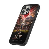 iPhone 14 Pro Case Hülle - Silikon schwarz Fussball Japan splash 2026