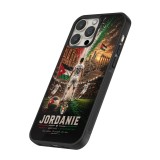 Coque iPhone 14 Pro - Silicone rigide noir Football Jordanie splash 2026