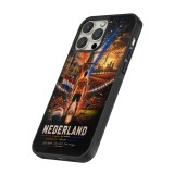 iPhone 14 Pro Case Hülle - Silikon schwarz Fussball Niederlande splash 2026