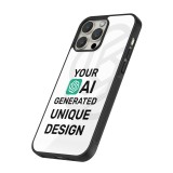 iPhone 15 Pro Max Case Hülle - Silikon schwarz 100% einzigartig erstellt dank Deiner Kreativität und künstlicher Intelligenz (KI)