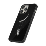 iPhone 15 Pro Max Case Hülle - Silikon schwarz Astro balançoire