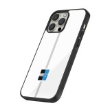 Coque iPhone 15 Pro Max - Silicone rigide noir Canton AG blanc