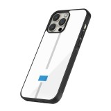 Coque iPhone 15 Pro Max - Silicone rigide noir Canton LU blanc