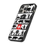 Coque iPhone 15 Pro Max - Silicone rigide noir Poya Suisse 1