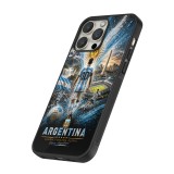 iPhone 15 Pro Max Case Hülle - Silikon schwarz Fussball Argentinien splash 2026