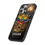 iPhone 15 Pro Max Case Hülle - Silikon schwarz Fussball Ecuador splash 2026