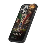 iPhone 15 Pro Max Case Hülle - Silikon schwarz Fussball Italien splash 2026