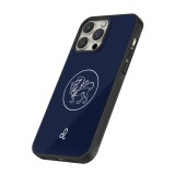 Coque iPhone 15 Pro - Silicone rigide noir Astrologie Lion