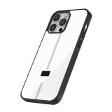iPhone 15 Pro Case Hülle - Silikon schwarz Kanton FR weiss