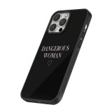 iPhone 15 Pro Case Hülle - Silikon schwarz Dangerous woman