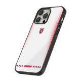 Coque iPhone 15 Pro - Silicone rigide noir Maillot de football Jordanie 2026 personnalisable